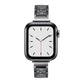 14mm Three-beads Diamond Aluminum Alloy Replacement Strap Watchband For Apple Watch Series, 7 41mm / 6 & SE & 5 & 4 40mm / 3 & 2 & 1 38mm, 7 45mm / 6 & SE & 5 & 4 44mm / 3 & 2 & 1 42mm