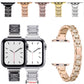 14mm Three-beads Diamond Aluminum Alloy Replacement Strap Watchband For Apple Watch Series, 7 41mm / 6 & SE & 5 & 4 40mm / 3 & 2 & 1 38mm, 7 45mm / 6 & SE & 5 & 4 44mm / 3 & 2 & 1 42mm