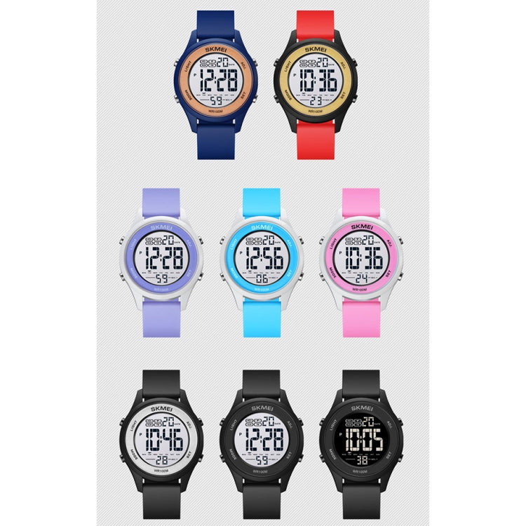 Multifunction digital LED watch set with colorful silicone straps, round luminous screens
