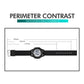 SKMEI digital LED watch with black silicone strap and side view buckle