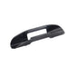 Black plastic paddle clip holder with long strap channel