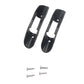 Black plastic paddle clip holders with mounting screws, 2 clips and 4 screws