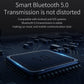 Smartphone showing clear music playback via Bluetooth transmission