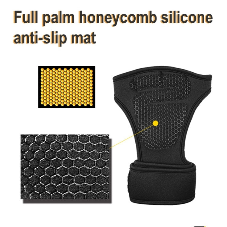 Black single glove with textured silicone palm panel for anti-slip grip