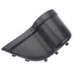 Black front door cup holder insert with textured surface and snap tabs