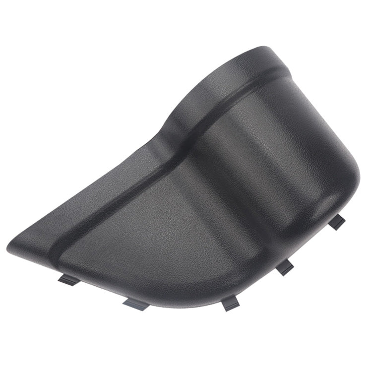 Black front door cup holder insert with textured surface and snap tabs