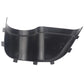 Black door cup holder insert with mounting tabs and open molded recess