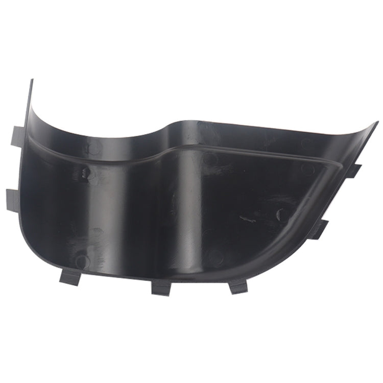 Black door cup holder insert with mounting tabs and open molded recess