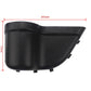 Black door cup holder pocket, 265mm width, with mounting tabs