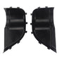 Set of two black car door storage cup holders with open pockets and clips