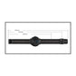 SKMEI men’s quartz wristwatch with black mesh strap, shown with size measurement
