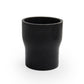 Black rubber intake hose sleeve, thick walled cylindrical connector