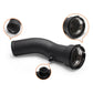 Black rubber intake elbow pipe kit with clamps and end couplers