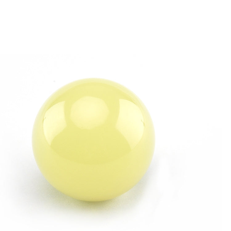 Luminous round shift knob, yellow translucent finish