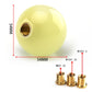 Round shift knob with brass adapters and size diagram with 54mm
