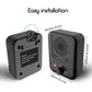 Black bark control device with side ports and control dial, rear view