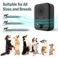 Black ultrasonic bark control device with frequency settings and compact speaker grille