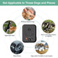 Black bark control device with warning graphic for dogs and places not suitable