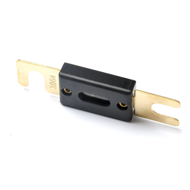 300A ANL car fuse, black holder with gold-plated fork terminals