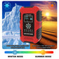 Red smart battery charger with LCD display and winter/summer mode panel