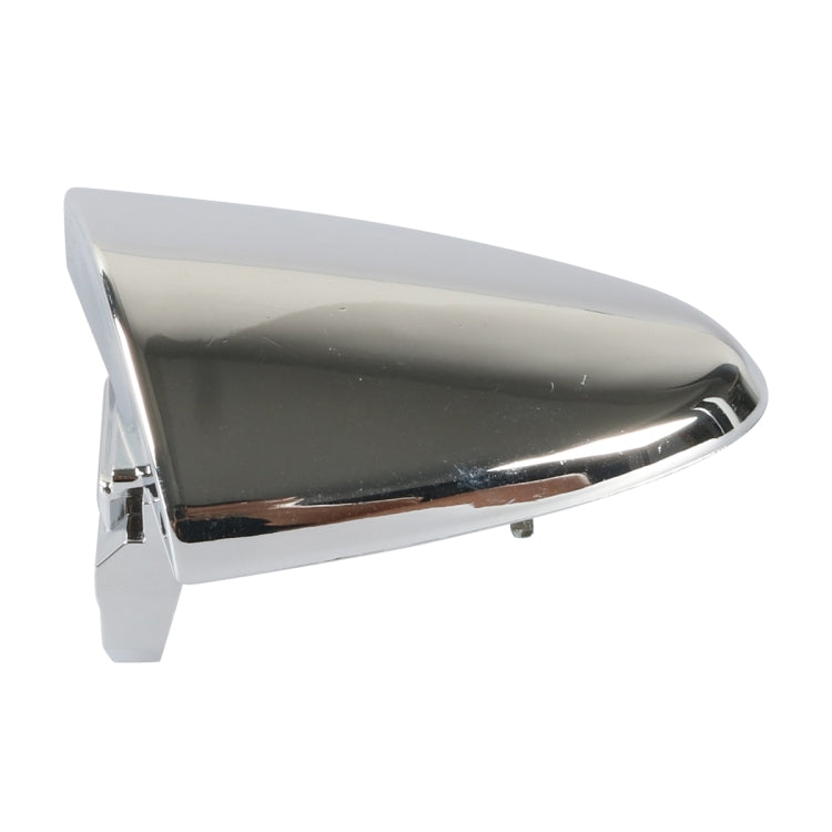 Right rear door outside handle cover, chrome-finish with small latch tab