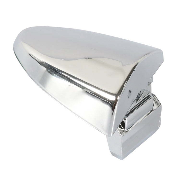 Outside door handle cover, glossy chrome with integrated mounting bracket