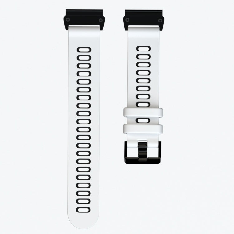 Two-color Silicone Strap Watchband, For Garmin Fenix 6