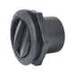 Round AC air outlet vent with side view of flanged mounting and adjustable insert
