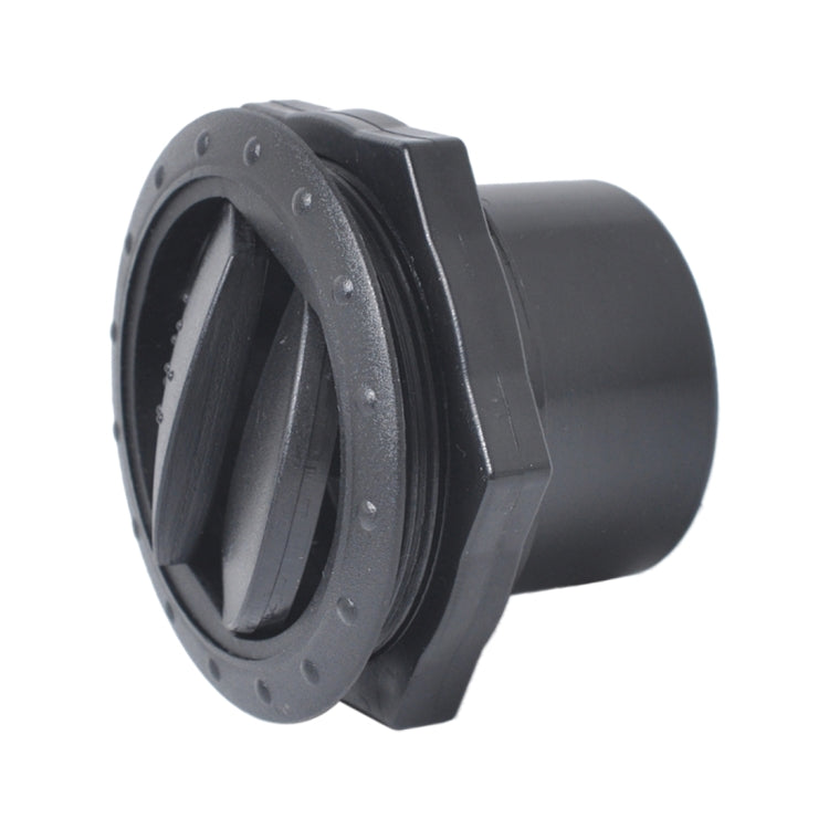 Round AC air outlet vent with side view of flanged mounting and adjustable insert