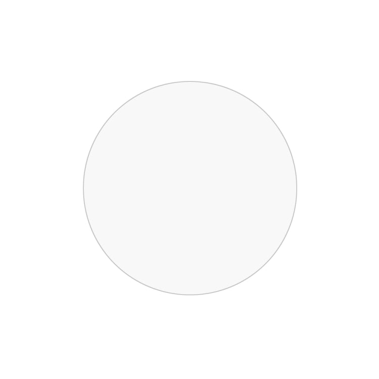 Clear hydrogel film screen protector round cutout