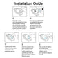 Screen protector installation guide diagrams
