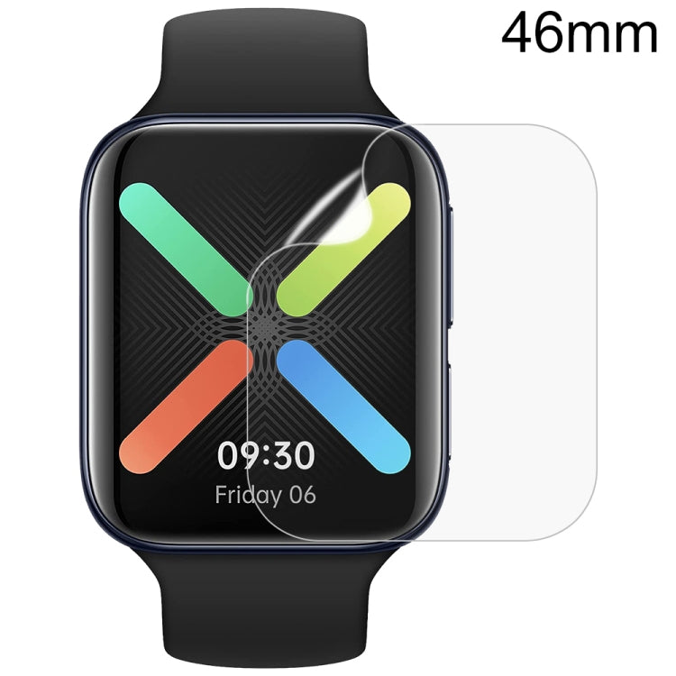 46mm smartwatch screen protector film, clear round cover on display