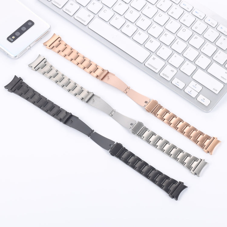 Three-bead Small Waist Steel Strap Watchband, For Samsung Galaxy Watch4 40mm / 44mm