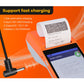 Handheld POS receipt printer showing fast charging and receipt printer mechanism