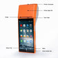 Handheld POS receipt printer front with labeled keys and touchscreen interface