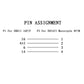 OBD cable pin assignment chart with P1 and P2 number layout