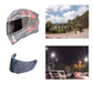 Motorcycle helmet visor lens, anti-UV wind shield, dark smoke tint