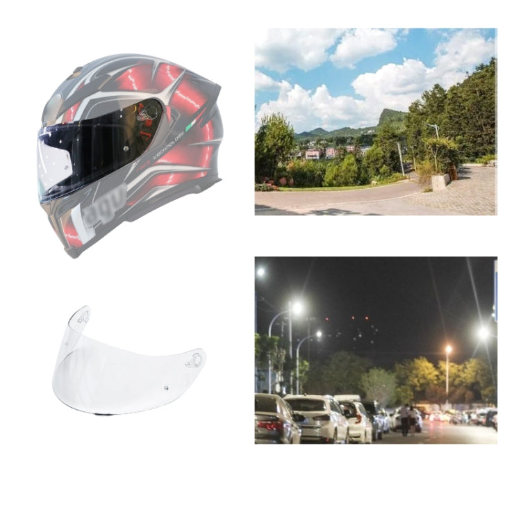 Motorcycle helmet visor lens, anti-UV wind shield, clear transparent tint