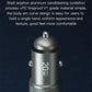 TOTU 20W aluminum car charger with smooth top and side button details