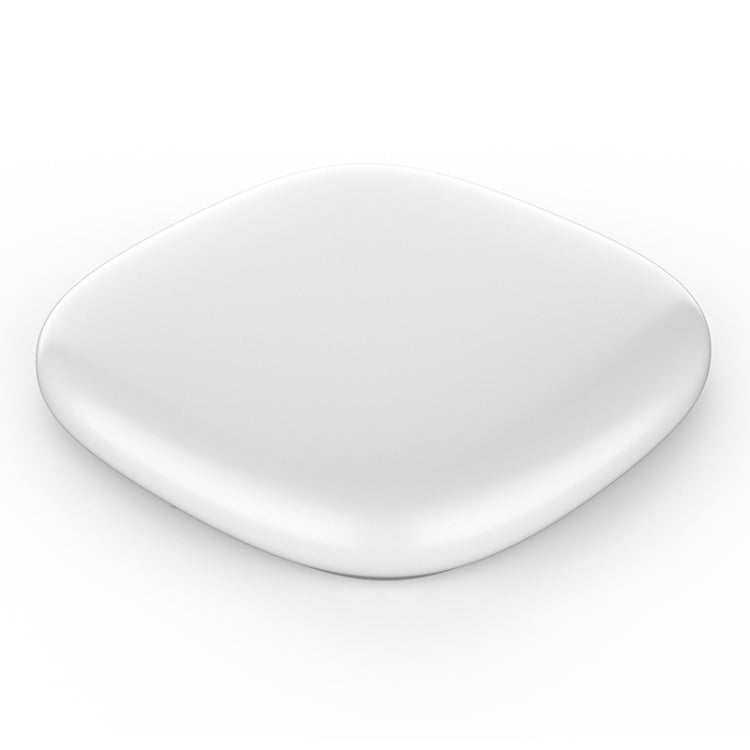 White ABS matte anti-lost locator tracker with rounded square shape