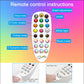 Remote control with colorful buttons for RGB LED floor light modes
