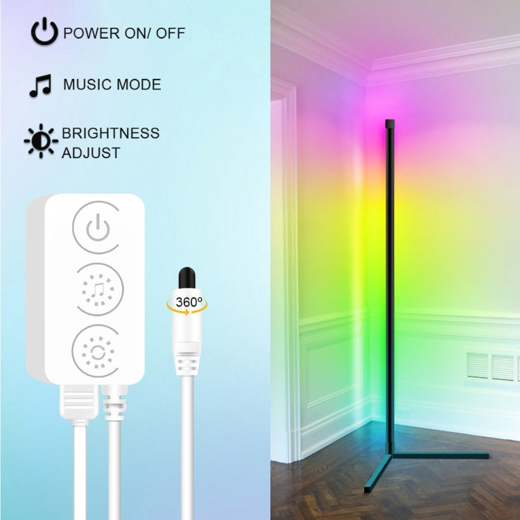 LED floor atmosphere lamp with standing light bar and remote control