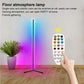 RGB floor atmosphere lamp and remote control communicating wirelessly