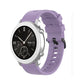 Silicone watch replacement strap, light purple with vented clasp connector
