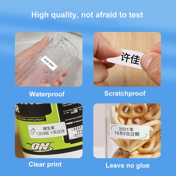 Thermal label stickers with waterproof, scratchproof, and clear print features