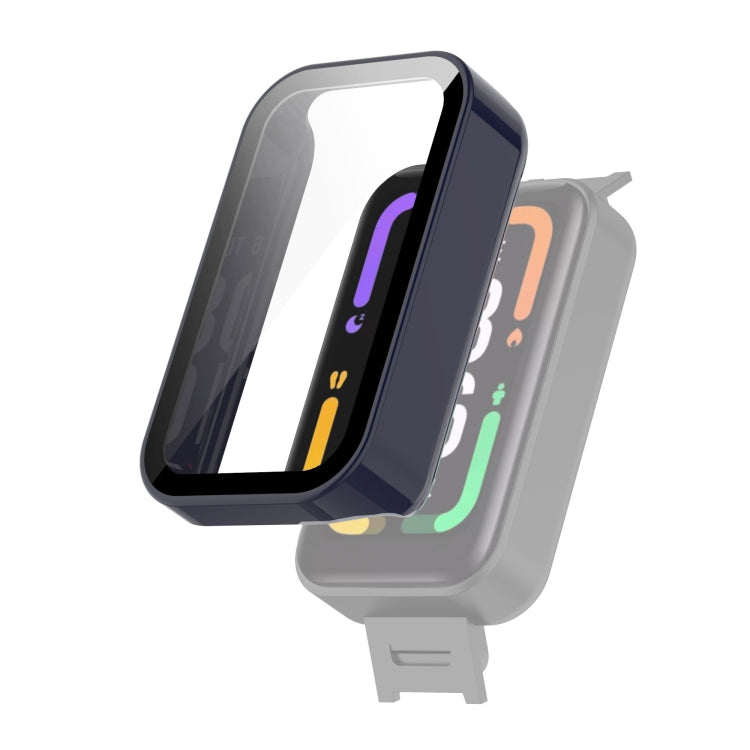 Ink blue tempered glass screen protector case for smart band display