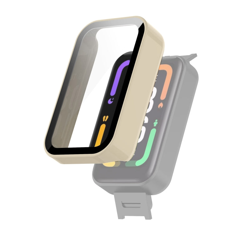 Ivory white tempered glass screen protector case for smart band display