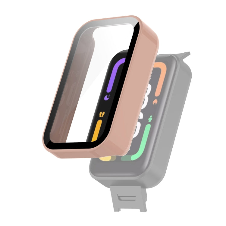 Pink tempered glass screen protector case for smart band display