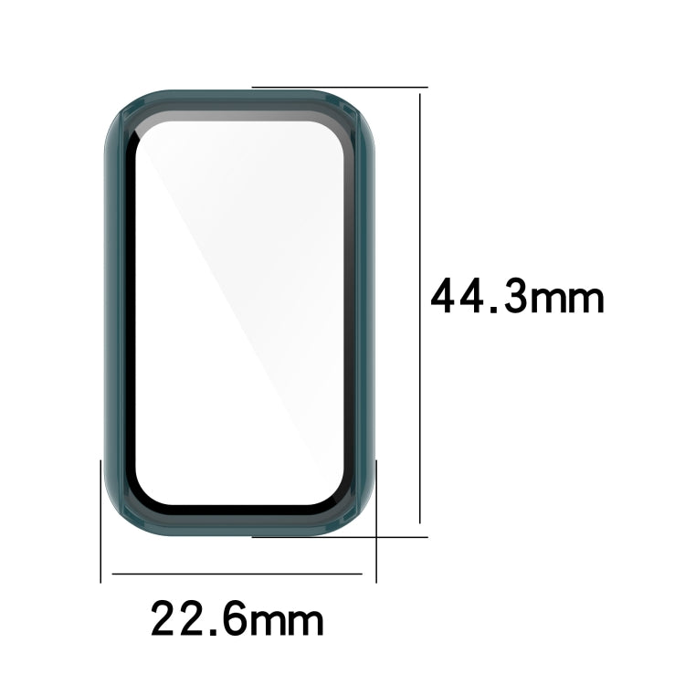Tempered glass watch protective case, 44.3mm x 22.6mm frame size