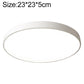 White 23cm round LED ceiling lamp with slim circular ring